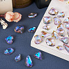 70Pcs 7 Style Electroplate Faceted Glass Pendants EGLA-TA0001-11-7