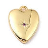Brass Micro Pave Cubic Zirconia Charms ZIRC-I054-14G-08-1
