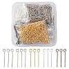 1000Pcs 5 Colors Iron Eye Pins IFIN-YW0001-69-1