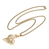 201 Stainless Steel Musical Note Heart Quote Pendant Necklaces LS-NJEW-K283-03G-2