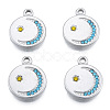 304 Stainless Steel Pendants STAS-N098-162P-2