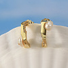 925 Sterling Silver Stud Earrings EJEW-Z041-07G-4