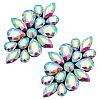 2Pcs Flower Glass Rhinestone Costume Accessories FIND-FG0004-81C-1