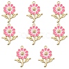 8Pcs Alloy Enamel Pendants ENAM-YW0002-31E-1