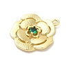 Brass Glass Pendants KK-Z073-15G-05-2