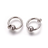 Electroplate Brass Retractable Clip-on Earrings X-EJEW-L221-02I-1