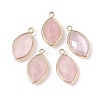 Natural Rose Quartz Pendants G-L514-023A-1