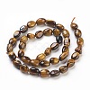 Natural Tiger Eye Beads Strands LS-G-F575-01A-1