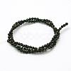 Dyed & Heated Natural Black Agate Bead Strands X-G-A130-2mm-K01-2