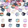 10Pcs Glass Pendants PALLOY-YW00061-01-2