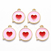 Alloy Enamel Pendants X-ENAM-S121-120C-2