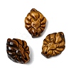 Natural Tiger Eye Carved Nine Tailed Fox Links Connector Charms G-D105-01B-1