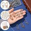 40Pcs 2 Colors Alloy Swivel Snap Hook Clasps FIND-FS0004-73E-2