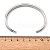 304 Stainless Steel Black Enamel Roman Numerals Open Cuff Bangles for Women SA-CBAC920-14P-5
