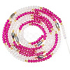 Glass Beaded Adjustable Waist Chains for Women AJEW-TA0005-78C-1
