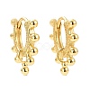 Brass Beaded Hoop Earrings for Women EJEW-A072-16LG-2