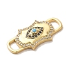 Brass Cubic Zirconia Buckles KK-M278-01B-G-2