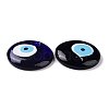 Handmade Lampwork Evil Eye Pendants LAMP-E106-02C-5