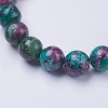Synthetic Ruby in Zoisite Beaded Stretch Bracelets BJEW-I253-10mm-29-3
