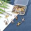 24Pcs 3 Colors Alloy Swivel Lobster Claw Clasps FIND-FS0003-73-9