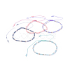Adjustable Nylon Thread Braided Beads Bracelets BJEW-JB04377-1