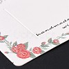 Rectangle Paper Hair Clip Display Cards DIY-B061-02E-4