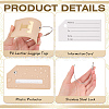 PU Leather Luggage Tag AJEW-WH20010-81D-6