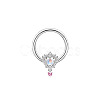 Brass Rhinestone Nipple Rings WG50E44-18-1