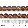 Frosted Transparent Glass Bead Strands X1-GLAA-P065-8mm-13-3