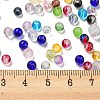 Opaque Spray Painted Glass Beads DGLA-MSMC002-4mm-4