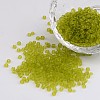 8/0 Frosted Round Glass Seed Beads X-SEED-A008-3mm-M4-1