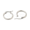 Tarnish Resistant 201 Stainless Steel Hoop Earrings for Women EJEW-G260-02D-P-2