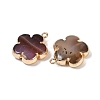 Natural Red Agate Pendants G-P566-01G-02-2
