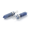 Natural Sodalite Pointed Pendants X-G-M378-01P-A18-3