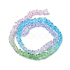 Transparent Glass Bead Strands GLAA-H023-03E-3