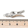 Brass Interlocking Clasps KK-U059-02P-3