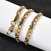 201 Stainless Steel Box Chain Necklaces for Men STAS-V011-01A-G-1-3