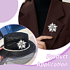 Stainless Steel & Glass Ornaments Accessories AJEW-WH0696-122A-5