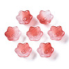 Transparent Two Tone Spray Painted Glass Beads GLAA-Q089-002B-006-2