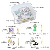 30Pcs 4 Style Alloy Enamel Pendants ENAM-YW0002-97-4