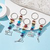 Tibetan Style Zinc Alloy Keychains KEYC-JKC00728-2
