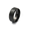 201 Stainless Steel Plain Band Ring for Men Women RJEW-WH0010-06D-MB-1