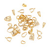 40Pcs 5 Styles Brass Snap On Bails KK-TA0008-87-3