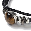 Natural Tiger Eye Multi-strand Bracelets BJEW-Q337-01H-2