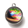 Galaxy Theme Luminous Glass Ball Pendants GLAA-D021-01P-01-1