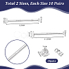 925 Sterling Silver Flat Pad Stud Earring Findings STER-PH0002-76-2