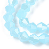 Imitation Jade Electroplate Glass Beads Strands EGLA-A039-J6mm-A03-2