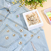 30Pcs 2 Styles Alloy Buttons BUTT-AR0001-20-4