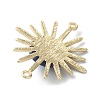 Brass Sun Connector Charms PALLOY-JF02115-4