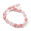 Cherry Quartz Glss Beads Strands G-P520-C04-01-3